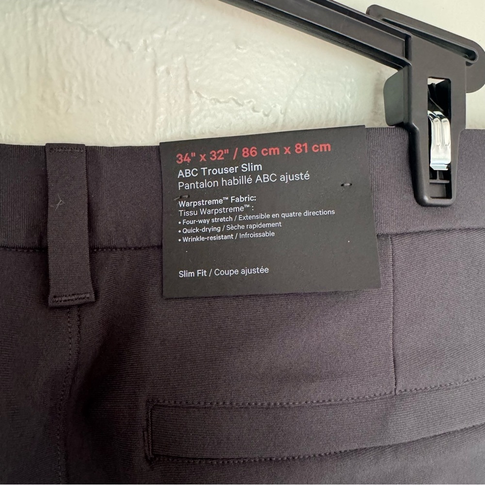 Lululemon Warpstreme ABC Slim-Fit Trouser 32”L - Picture 10 of 13